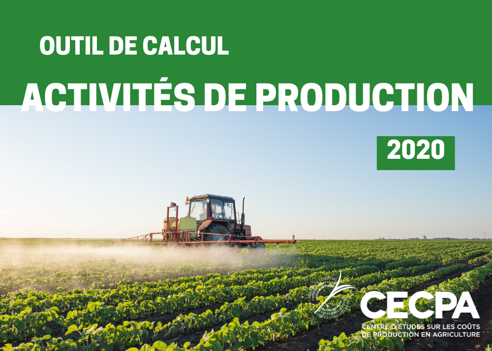 Outils : OUTIL DE CALCUL - ACTIVITÉS DE PRODUCTION - 2020